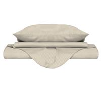 Copripiumino Matrimoniale con Sacco e Federe in Raso di Poliestere Tortora