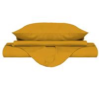 Copripiumino Matrimoniale con Sacco e Federe Tinta Unita Giallo