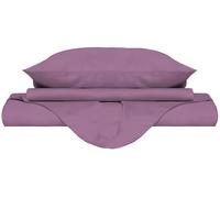 Copripiumino Matrimoniale con Sacco e Federe Tinta Unita Lilla