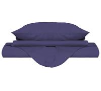 Copripiumino Matrimoniale con Sacco e Federe Tinta Unita Violetto