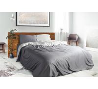 Copripiumino Matrimoniale Double Face con Federe Mitera Madreperla Valenza e Grisaglia