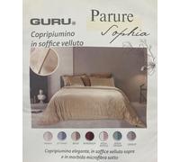 COPRIPIUMINO MATRIMONIALE E SINGOLO GURU DOUBLE FACE VELLUTO E MICROFIBRA