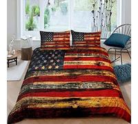 Copripiumino Matrimoniale Mappa degli Stati Uniti Copripiumino Matrimoniale 260x240 3D + 2 Feder 50 x 80 cm 100% Microfibra Set di Biancheria Morbida, Traspirante, -Chiusura a Cerniera 5W11Q30582