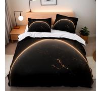 Copripiumino Matrimoniale Pianeta Galassia 220x240 cm Copripiumino Stelle Galassia 3D Stampa Set di Biancheria da Letto Microfibra Cerniera Invisibile Lacci a Quattro Angoli 2 Federe 50x80 cm cm