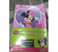 COPRIPIUMINO MINNIE DISNEY SACCO E FEDERA DOUBLE FACE UN POSTO COTONE VERO