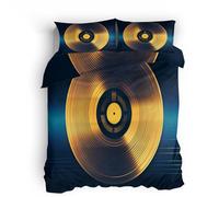 Copripiumino Musica astratta, Set di Biancheria da Letto Musica astratta Singolo 135x200cm Biancheria da letto in microfibra traspirante con stampa chiusura a zip invisibile 2 x Federe 50x80 cm