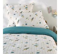 Copripiumino per bambini, 30% cotone lavato riciclato, stampa con razzi, EGOR Altro 140 x 200 cm