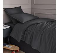 Copripiumino per bambini in voile di cotone bio, Gypsum Nero 140 x 200 cm