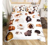 Copripiumino per porcellini d'India Biancheria da letto per animali domestici carino Ragazze Ragazzi Bambini Simpatico porcellino d'India, copertina 3D Taglia unica per animali 2 pezzi