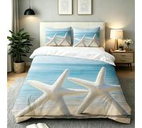 Copripiumino Piazza e Mezza Stella Marina Bianca 200x200,AW7732
