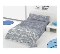 Copripiumino Pierre Cardin GLOBOS Azzurro 144 Fili 180 x 230 cm