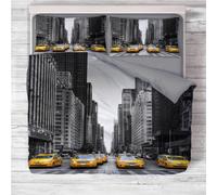 COPRIPIUMINO Rasatello HD FOTOGRAFICO NEW YORK Taxi