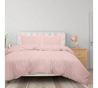 Copripiumino rosa Royale Linens King Size - Copripiumino e federa per letto 3 pezzi - Chiusura con cerniera - 1 copripiumino King Size 104x90 pol