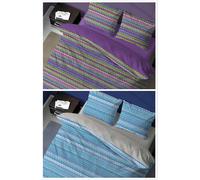 Parure Sacco Copripiumino Matrimoniale Made in Italy Percalle di Cotone BIANCO