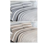 Copripiumino Sacco Piumone In 100% Cotone Disegno Stampa Rigato