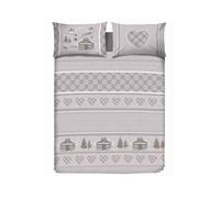 Copripiumino Sacco Piumone Pensieri Delicati Cotone Disegno Chalet