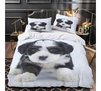 Copripiumino Singolo 135x200 Babilonesi 3D Biancheria da Letto Animali Carino 3 Pezzi Microfibra Morbido Traspirante Copri Piumino con Cerniera con Federa 50x80 757-C