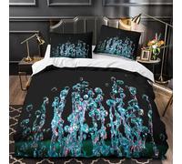 Copripiumino Singolo Bambino Gocce D'acqua Stampato 3D Bed Sheets Design D'arte Moderna Morbido Microfibra Copripiumino Morbido e Confortevole 135x200 + 2 Federe 50x80 C.1322