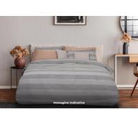 Copripiumino Singolo con Federa Stampato in Puro Cotone Cober Trendy Ecru