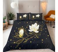 Copripiumino Singolo Fiore Universo 155x220 cm 2 Federe 50x80 cm Copripiumino Arte Moderna 3D Stampa Set di Biancheria da Letto Microfibra Lavabile In Lavatrice Adatto Camerette Letto Singolo