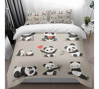Copripiumino Singolo Modello Panda Copriletto Matrimoniale Estivo Stampa Copripiumino Matrimoniale In Microfibra, Con 2 Federa(50X75Cm)