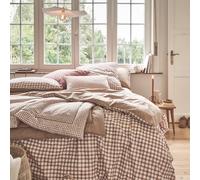 Copripiumino stampato in percalle di cotone, Vichy, Made in Francia, 240 x 220 cm, Essix