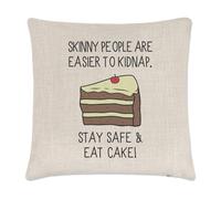 Copripiumino Stay Safe E Mangia Torta Per Persone Magre - Cuscino
