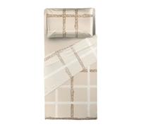 Copripiumino Thun Treccia Parure Unisex Cotone Beige