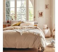 Essix Copripiumino Chambray in flanella di cotone tinta unita Frisson 140 x 200 cm