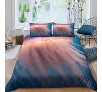 Copripiumino Una Piazza e Mezza 200x200 Medusa 3D Biancheria da Letto Fauna Marina 3 Pezzi Microfibra Morbido Traspirante Copri Piumino con Cerniera con Federa 50x80 1616-D