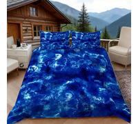 Copripiumino una Piazza e Mezza Arte Astratta Stampa, Copripiumino Art 3D Microfibra Biancheria da Letto 200x200 Duvet Cover con 2 x Federe 50x80 cm