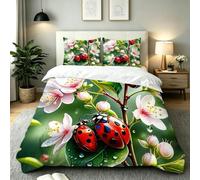 Copripiumino una Piazza e Mezza Coccinella Rossa 200x200, ZW358