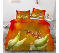 Copripiumino una Piazza e Mezza Piante in Morbida Microfibra Set Biancheria da Letto Formica Insetto Sacco Piumino 200x200 Double Face Stampato in 3D e 2 Federe M/7870