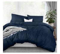 Copripiumino Utopia Bedding matrimoniale - 1 copripiumino con 2 federe - 3 pezzi copripiumino con chiusura a cerniera - Morbida microfibra spazzo