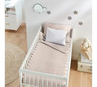 Copripiumone bebé in cotone, Scenario Beige 100 x 120 cm