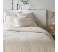 Copripiumone, flanella di cotone chambray, Clara Beige 135 x 200 cm