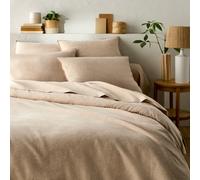 Copripiumone, flanella di cotone chambray, Clara Marrone 260 x 240 cm
