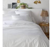 Copripiumone tinta unita percalle cotone bio Scenario Bianco 260 x 240 cm