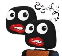 Copripoggiatesta Auto 2 Pezzi Divertente Decorazione Stampa Fronte Retro