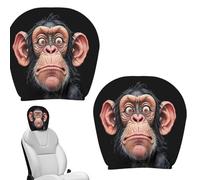 Copripoggiatesta Auto - 2 Pezzi Universali Con Animali Dei Cartoni Animati Per Interni Veicolo | Decorazione Per Copripoggiatesta Dei Sedili Anteriori | Per Viaggi Vacanze Gite Fuori Porta E Il Pendol