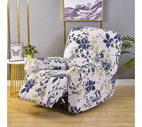 Copripoltrona 1 Posto con Braccioli Relax Reclinabile Universale Copri Poltrona Elasticizzato Lavabile Rimovibile Fodera per Poltrona Poltroncine Relax Copertura per Poltrona Elettrica Reclinabile ( C