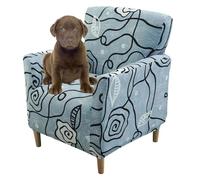 Copripoltrona 1 Posto Elasticizzato Copripoltrona Universale Chesterfield a Tinta Unita Spandex Fodere Copripoltrona da Cocktail con Braccioli Rotondi Coperture per Poltrona ( Color : #58 , Size : 1pc