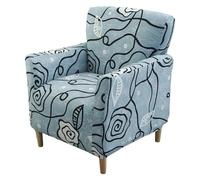 Copripoltrona 1 Posto Elasticizzato Fodera Per Sedia Da Club Copri Poltrona da Cocktail Velluto Fodere Copripoltrona da Jacquard Cocktail Copri Poltrona Universale Lavabile ( Color : #58 , Size : 1pc