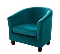 Copripoltrona 1 Posto Fodera Sedia da Club Velluto,Copridivano Elasticizzato Copri Poltrona,Lavabile Rimovibile Coperture Protettive per Poltrona Club per Tullsta Soggiorno,verde smeraldo,1Pc