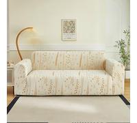 Copripoltrona 1 Posto Giallo Beige Copridivano Universale Elasticizzat,Antiscivolo Resistente Alle Macchie,Mobili Protector Per Soggiorno,Lavabile Rimovibile