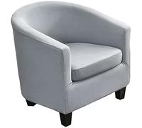 Copripoltrona Club 2 Pezzi Copripoltrona con Cuscino Elasticizzato Morbido Protezione per Mobili con Fondo Elastico per Bancone da Bar Soggiorno (#87)