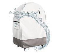 Copripoltrona per uovo, per esterni, impermeabile, con chiusura lampo, traspirante, protezione ad asciugatura rapida, per mobili in rattan, casa sulla spiaggia, villa, balcone della città