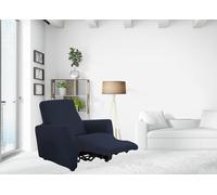 Copripoltrona Reclinabile Elasticizzato Antimacchia Magic Tinta Unita Blu Poltro
