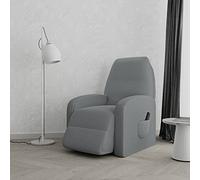 Copripoltrona reclinabile Leslie, Grigio Chiaro, Taglia unica