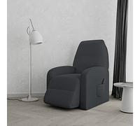 Copripoltrona reclinabile Leslie, Grigio Scuro, Taglia unica